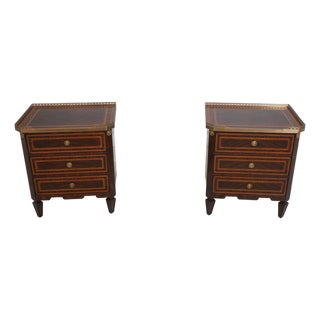 Pair Theodore Alexander Althorp Al-60057 Mahogany Nightstands For Sale