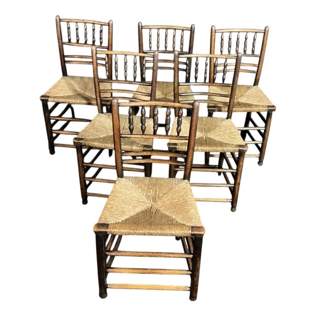 Ash Provincial Chairs, 1830s, Set of 6 For Sale