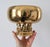 Late 20th Century Vintage Brass Figural Pedestal Bowl For Sale - Image 5 of 6