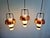 Scandinavian Pendant Lights in White Opaline and Copper Metal, 1960s, Set of 3 For Sale - Image 15 of 18
