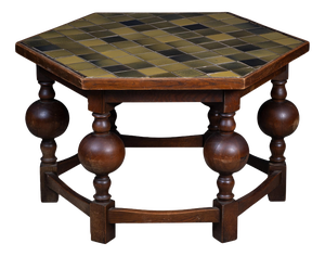 Octagonal Coffee Table in Oak, 1930s