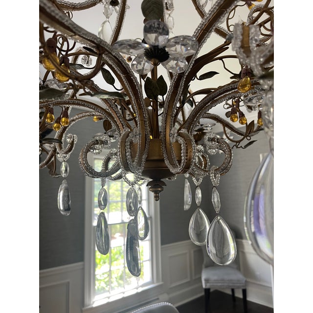 Metal Decorative Crafts French Style Crystal Chandelier For Sale - Image 7 of 8