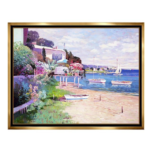 Late 20th Century Sail Away Summer Day, Ming Feng For Sale
