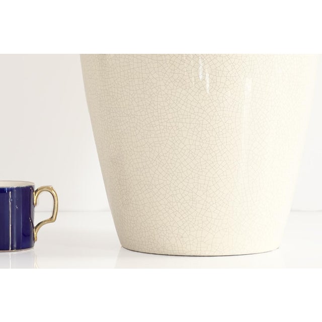 French Table Lamp in Beige Ceramic from Faiencerie de Charolles, 20th Century For Sale - Image 5 of 6