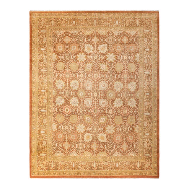 Mogul, One-of-a-Kind Hand-Knotted Area Rug - Brown, 8' 0" x 10' 4" For Sale