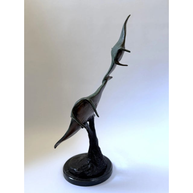 Contemporary Mantas in Flight - Bronze Sculpture For Sale - Image 3 of 7