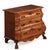 This striking commode features a dramatically shaped double-bombé case crafted from richly figured burr walnut, creating a...