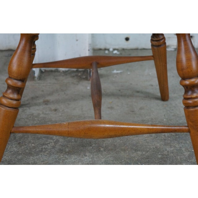 6 Vintage Kli Logatec Slovenia Windsor Style Solid Maple Bow Back Dining Chairs For Sale - Image 15 of 18