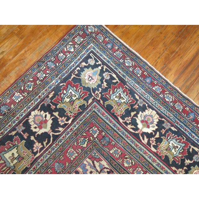 Ivory Late 19th Century Antique Persian Doroksh Carpet - 10'5" x 13'5" For Sale - Image 8 of 18