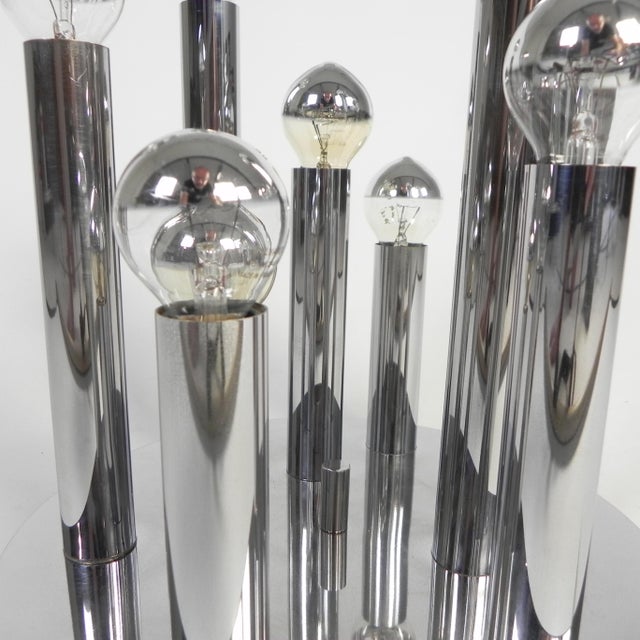9-Light Ceiling Lamp by Gaetano Sciolari for Boulanger, 1970s For Sale - Image 17 of 18