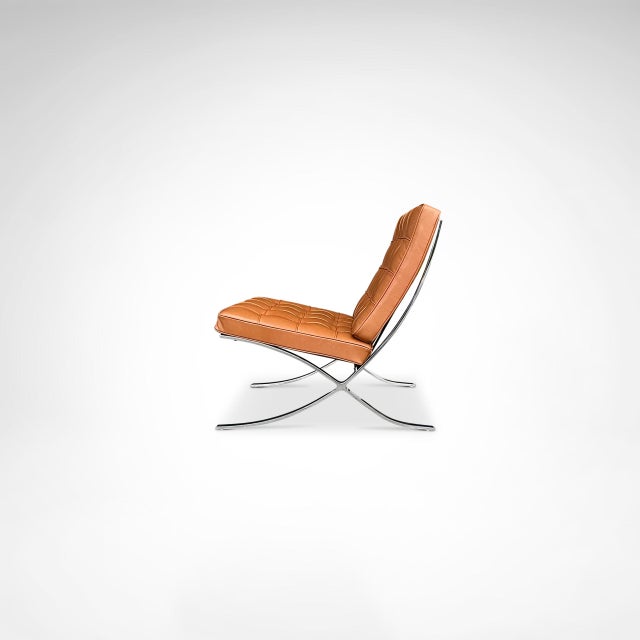 Ludwig Mies van der Rohe Barcelona MR90 Lounge Chair by Mies Van Der Rohe for Knoll, 2000s For Sale - Image 4 of 10