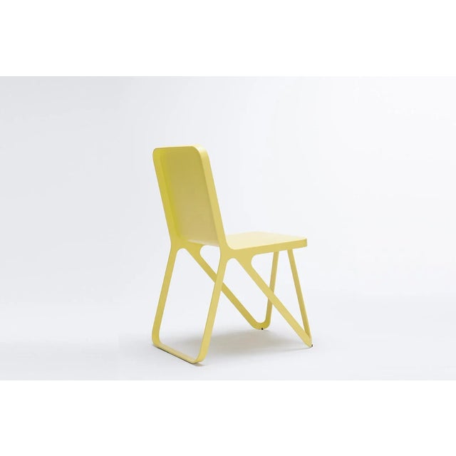 Contemporary Sun Yellow Loop Chair by Sebastian Scherer For Sale - Image 3 of 4