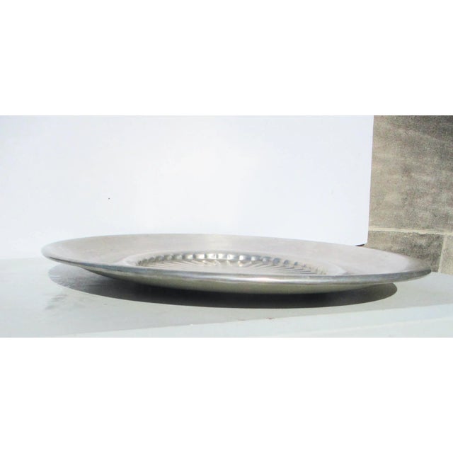 1950s Vintage Aluminum Serving Tray For Sale - Image 5 of 6