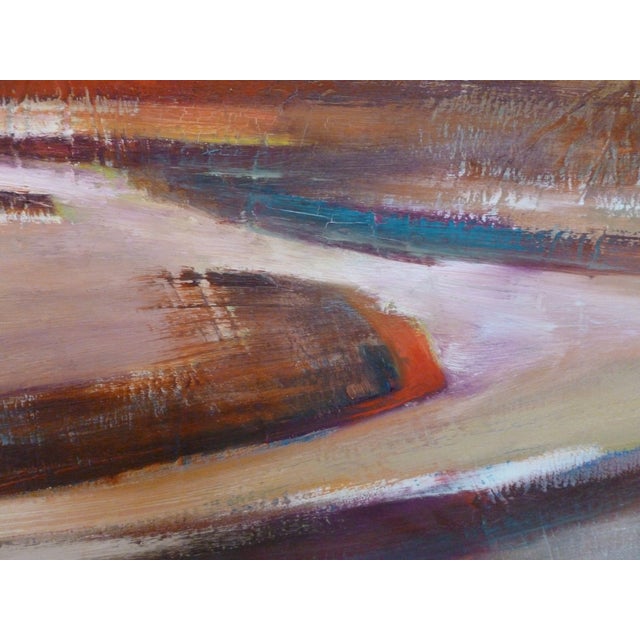 Contemporary "Lay of the Land" Abstract Landscape Oil Painting by Scott Spencer For Sale - Image 3 of 7