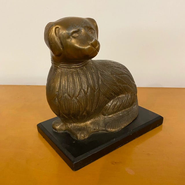 Mid 20th Century Mid Century Modern Brass Figure Dog For Sale - Image 5 of 8