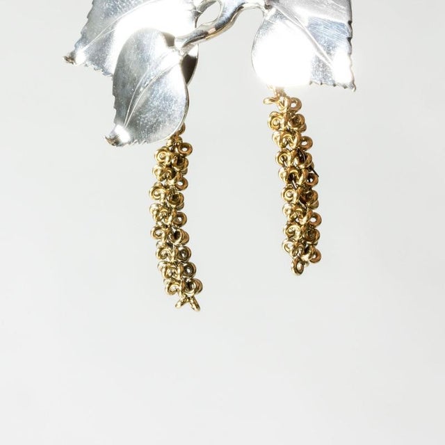 Gilded Silver Brooch by Gertrud Engel, 1948 For Sale - Image 6 of 8