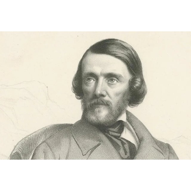 Le Gout-Gérard, Portrait of Joseph Méry, 19th Century, Lithograph For Sale - Image 3 of 10