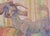 Boldly colored goat by Karen Druker (American, 1945). Signed "K. Druker" on verso. Presented in an light grey mat. No...