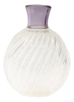 Mikasa Amethyst and Silver Fleck Glass Vase by Larry Laslo
