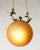 1930s Swedish Grace Brass and Glass Ceiling Light, 1930s For Sale - Image 5 of 8