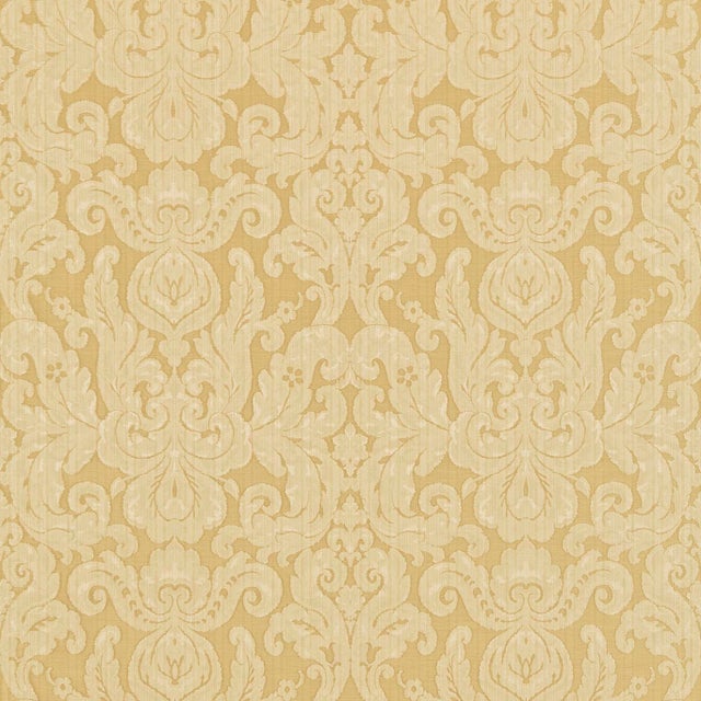 Zoffany Brocatello Fabric in Cream For Sale