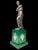 Sculpture of Venus, 20th Century, Silver on Malachite Base For Sale - Image 3 of 14