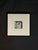 Modern framed still life painting featuring mussels on a white plate. The artwork has a clean, minimal composition with...