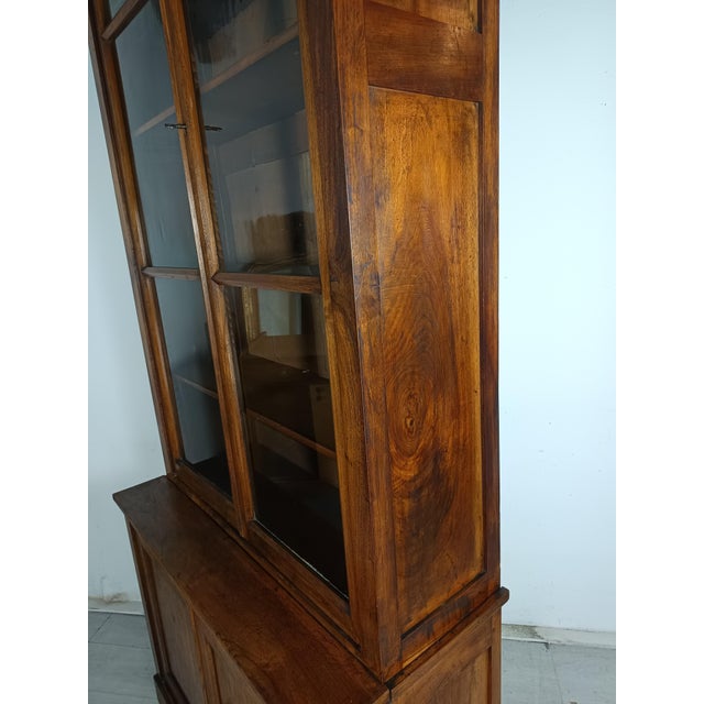 Antique Bookcase in Walnut For Sale - Image 15 of 18
