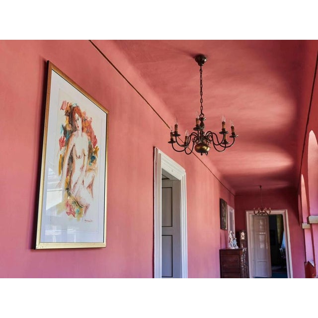 Annemarie De Groot, Nude in Expressive Colors, 1950s, Watercolor For Sale - Image 3 of 7