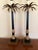 Hollywood Regency Late 20th Century Hollywood Regency Neoclassical Palm Tree Motif Buffet Lamps in Black and Gold - a Pair For Sale - Image 3 of 12