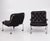 Armchairs in Leather and Chromed Steel, 1960s, Set of 2 For Sale - Image 8 of 9