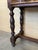 Brown Spanish Console Table with Carved Drawers, 1940s For Sale - Image 8 of 9