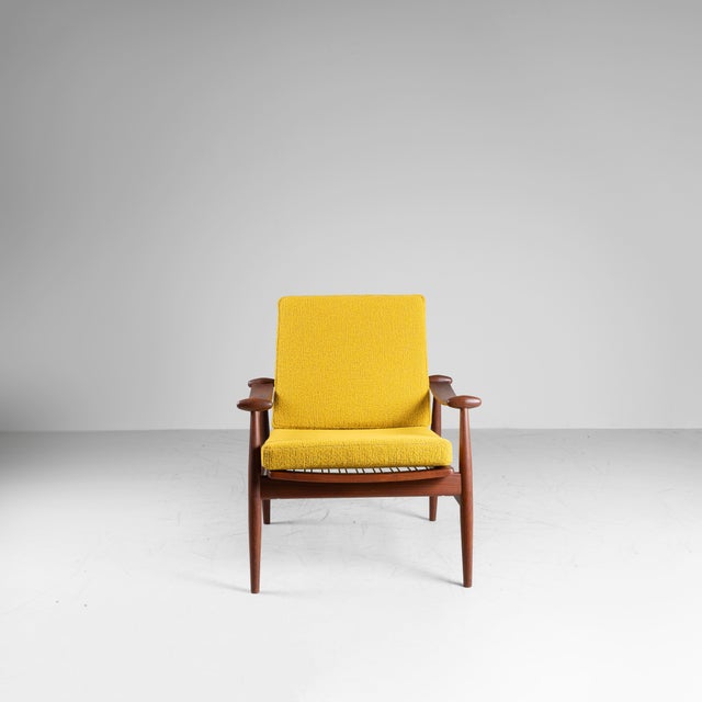 Yellow FD133 Armchairs by Finn Juhl, 1950s, Set of 2 For Sale - Image 10 of 12