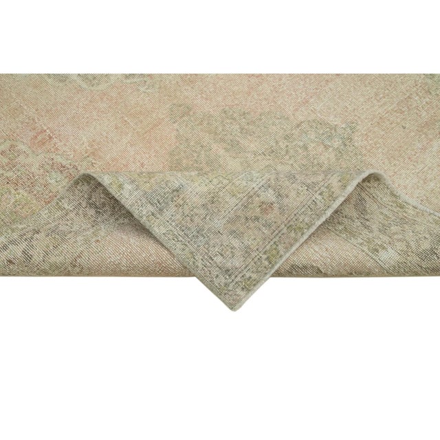 Beige Turkish Traditional Handmade Vintage Runner Rug For Sale - Image 6 of 7