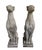 Neoclassical Pair of Neoclassical Style Cast Stone Seated Greyhounds For Sale - Image 3 of 6