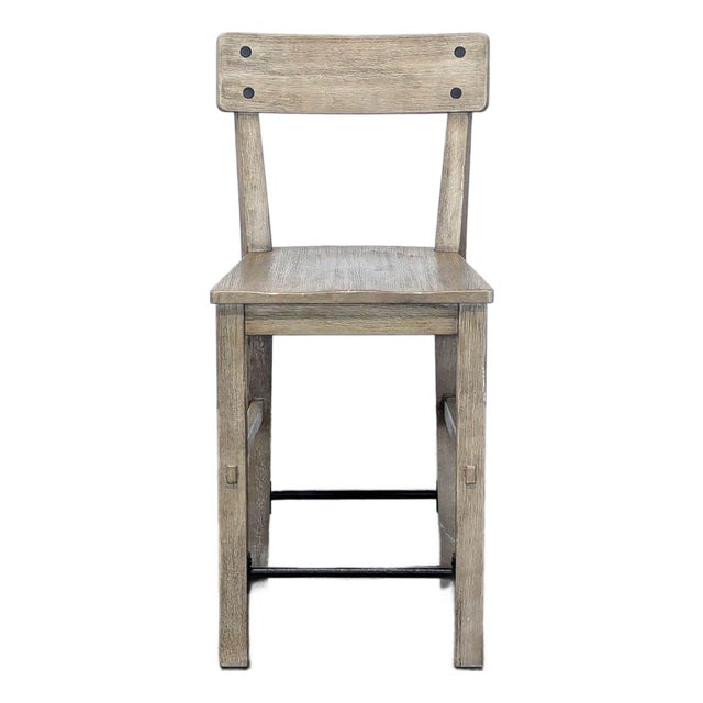 Pottery Barn Benchwright Seadrift Counter Stool For Sale