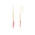 Three Pear Drop Ruby Dangle Earrings in 18k Yellow Gold - 2 Pieces For Sale In New York - Image 6 of 7