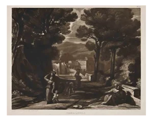Thomas Lupton, View of Camaldoli, Original Etching, 1833