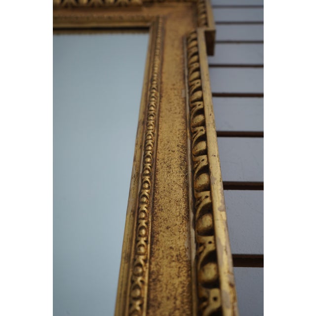 1900 - 1909 Vintage George III Gold Gilt Carved Framed Mirror For Sale - Image 5 of 12