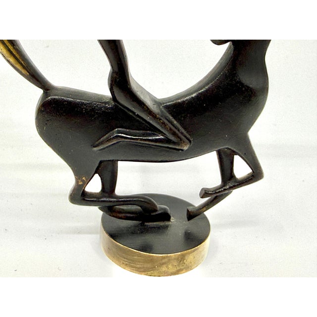 Mid 20th Century Karl Hagenauer Native American on Horseback Bronze Figure For Sale - Image 9 of 13