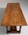 1970-1979 France Weathered Honey Oak Oak Trestle Bench Table For Sale In Greensboro - Image 6 of 11
