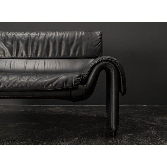 DS 2011-12 Sofa in Blue Leather from de Sede, 1980s For Sale - Image 14 of 17