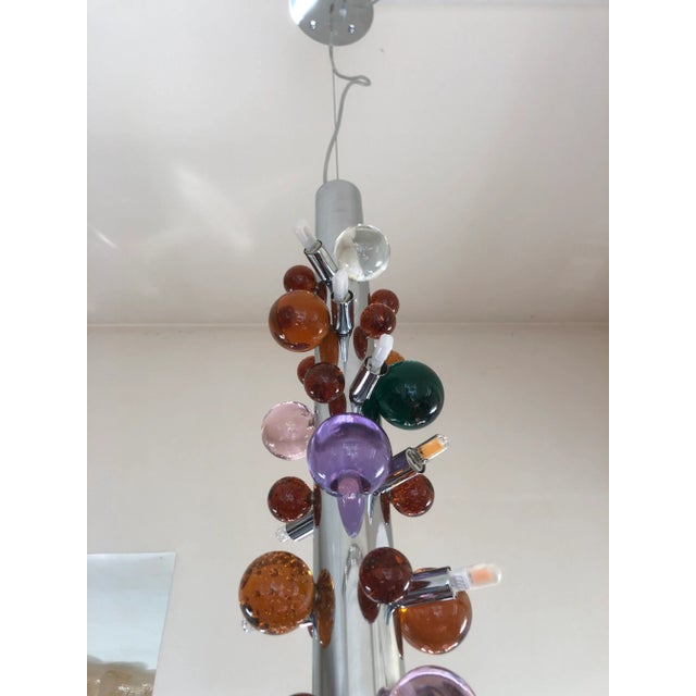 2010s Italian Aer Multicolors Chandelier in Murano Glass For Sale - Image 5 of 9