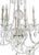 Lighting - Ceiling light fixture. French; early 20th century; in crystal and glass; gilded metal frame; decorated with...