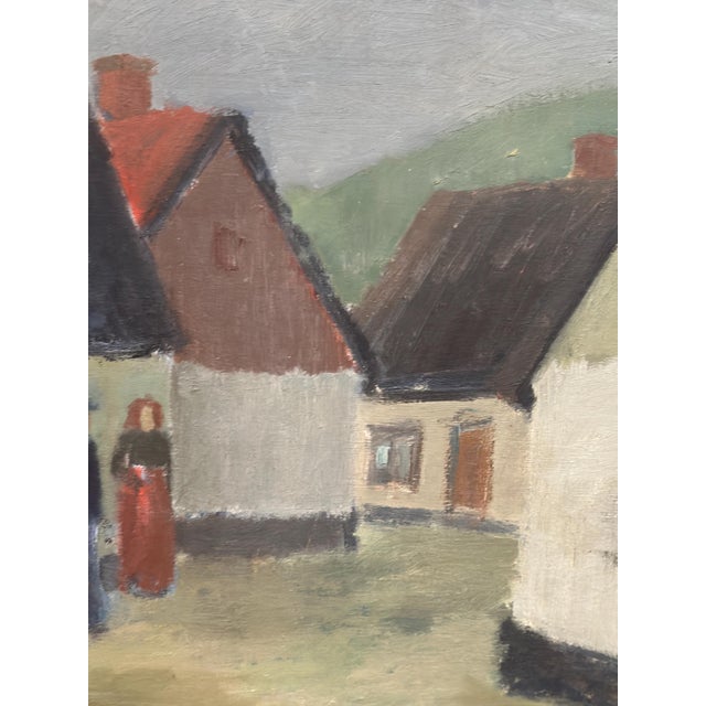 Fabian Lundqvist, Village, 1944, Oil on Canvas, Framed For Sale - Image 8 of 18