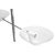 Contemporary Matthew Izzo Home Avalon White Metal Inverted Shade and Nickel Frame Pendant Light For Sale - Image 3 of 4
