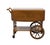 American Ethan Allen Heirloom Nutmeg Maple Colonial Early American 41" Accent Drop Leaf Server / Tea Cart 10-6085 For Sale - Image 3 of 15