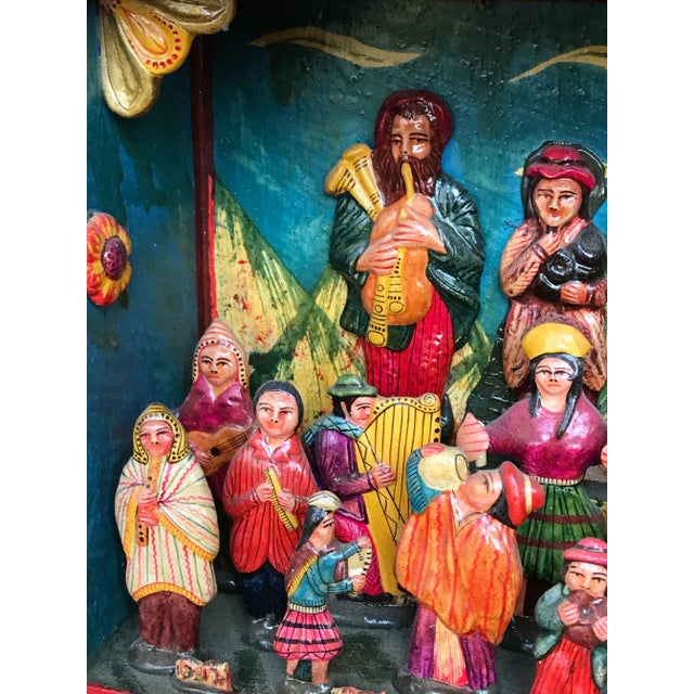 Hand Made Peruvian Table or Wall Nicho For Sale In Chicago - Image 6 of 12