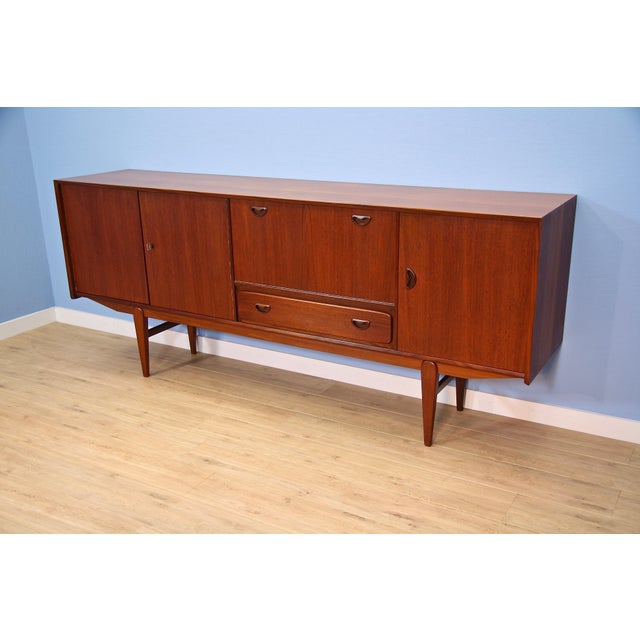 Mid-Century Modern Dutch Teak Sideboard by Louis Van Teeffelen for Wébé, 1960s For Sale - Image 3 of 12