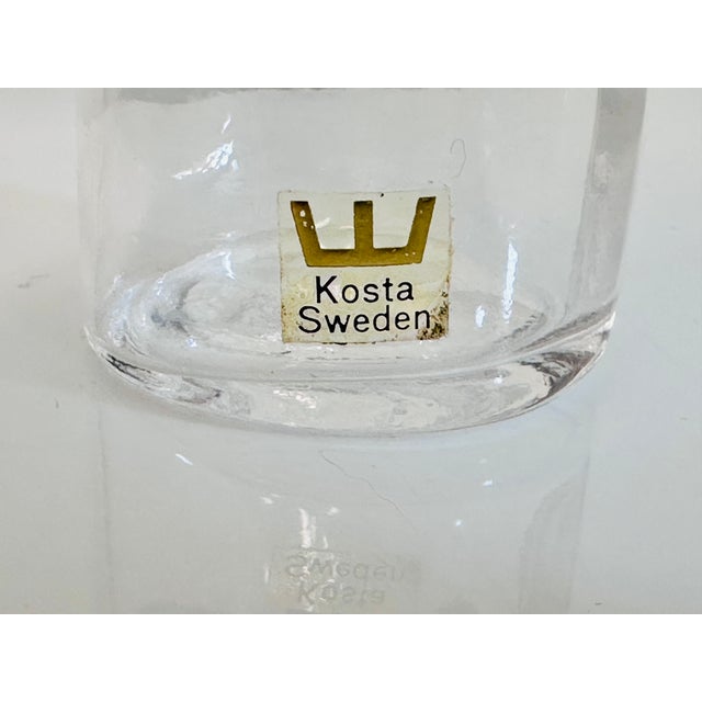 Handmade Crinoline Vase in Crystal Glass by Göran Wärff & Ann Wärff for Kosta Boda, Sweden, 1970s For Sale - Image 9 of 11